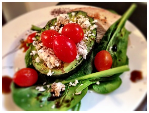 Feta Stuffed Avocado