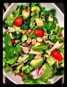 Brussels Sprouts & Avocado Salad With Citrus Honey Vinaigrette