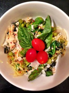 Lemon Basil Chicken "Pasta"