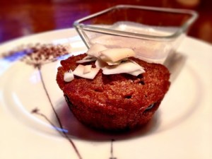 GF Carrot Muffins with Coconut Dip
