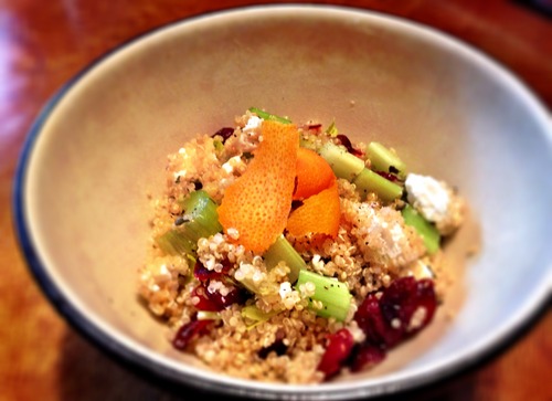 Cranberry, Orange and Goat Cheese Quinoa Salad