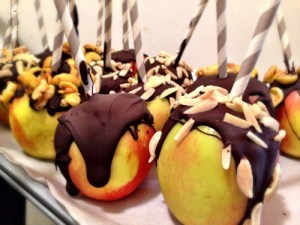 Chocolate Drizzled Apples