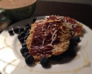 Paleo Banana Coconut Pancakes 