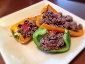 Roasted Paleo Stuffed Bell Peppers
