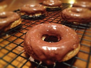 Paleo Chocolate Espresso Banana Donuts