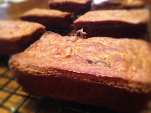 Paleo Banana Pumpkin Chocolate Chip Cranberry Bread