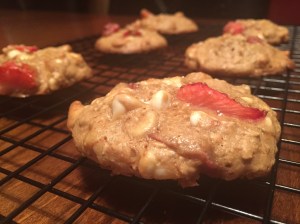 GF Strawberry White Chocolate Oatmeal Cookies