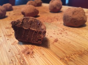 Vegan Chocolate Avocado Protein Truffles