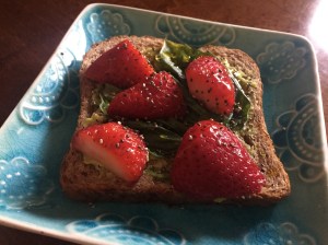 Strawberry Basil Avocado Toast