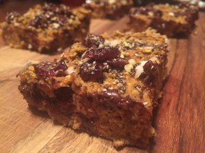 GF Pumpkin Oat Chocolate Chip Power Bars