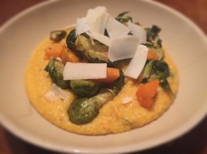 Pumpkin Polenta with Roasted Vegetables
