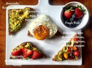 Avocado Toast 4 Ways