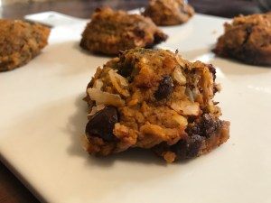 Sweet Potato Chocolate Chip Coconut Cookies